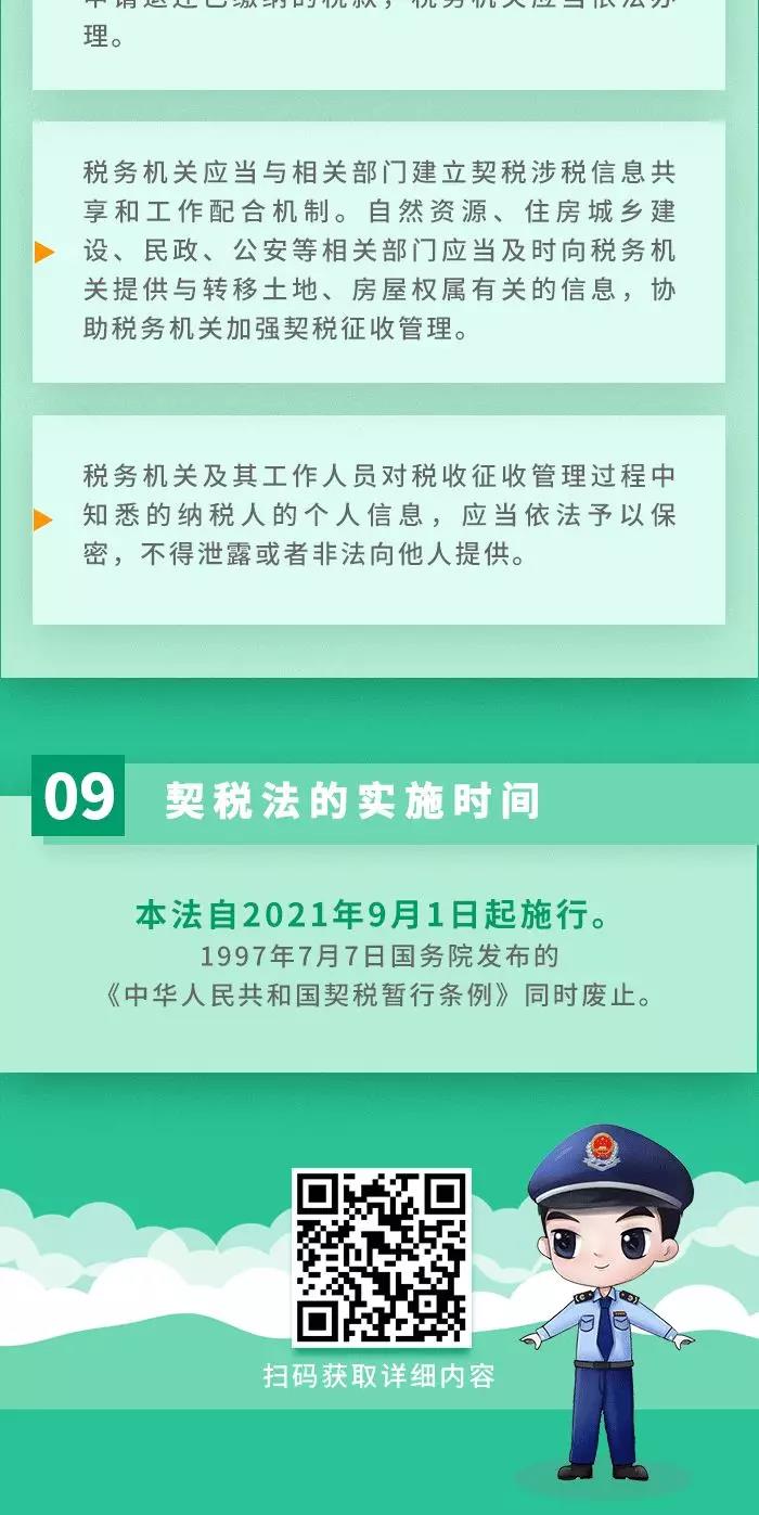 契税法9月1日起施行！ 