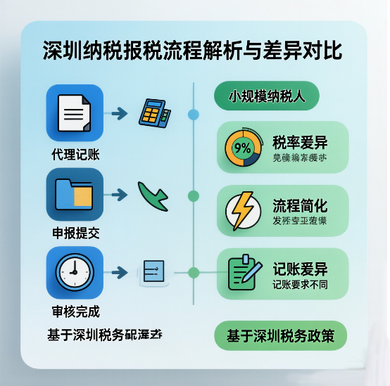 深圳一般纳税人代理报税记账全流程解析与小规模纳税人差异对比 深圳一般纳税人代理报税记账全流程解析与小规模纳税人差异对比